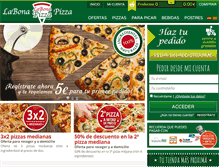 Tablet Screenshot of labonapizzabcn.com